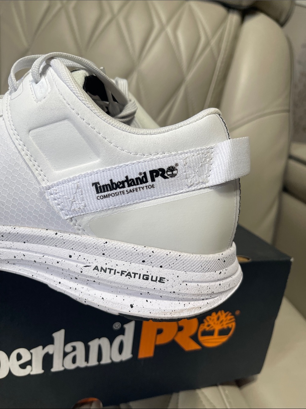 Timberland PRO White Low-Top Work Sneaker - Picture 6 of 9